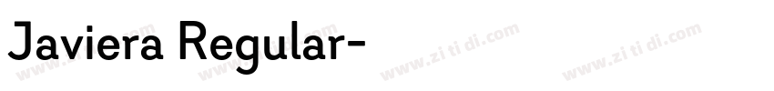Javiera Regular字体转换